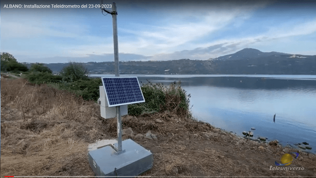 Installazione del Teleidrometro sul lago di Albano albano