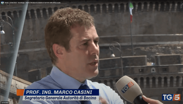 Tecnologia - L'Autorità introduce la robotica al servizio della difesa suolo tg5 casini