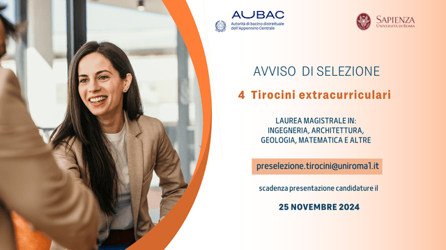 AUBAC seleziona giovani per 4 tirocini extracurriculari Tirocini