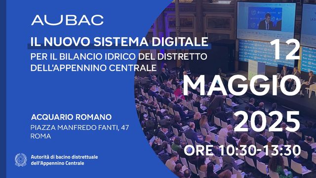 AUBAC presenta il nuovo sistema digitale per il bilancio idrico del distretto dell'Appennino Centrale ar