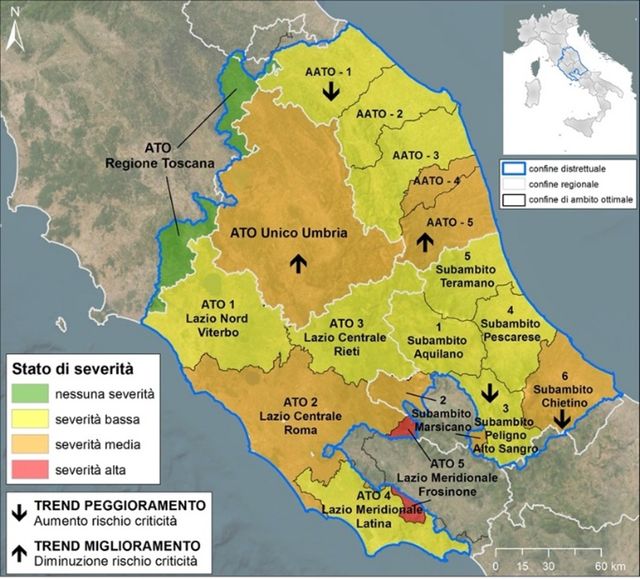 Appennino Centrale: confermato il livello medio di severità idrica immagine severità